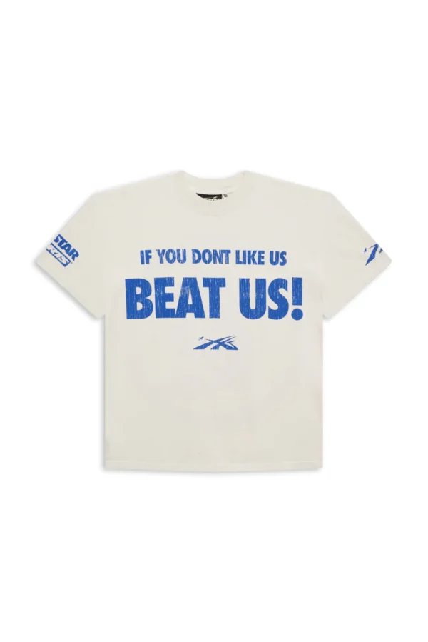 Beat Us! T-Shirt White Or Blue